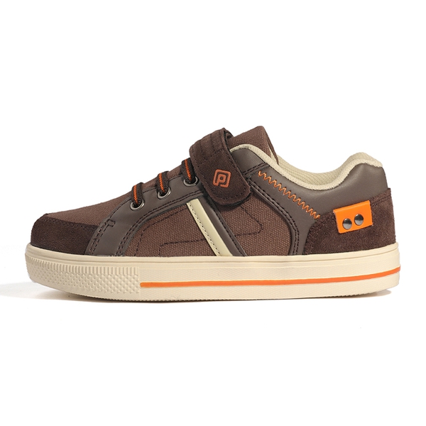 [LilLegends TimberTot] Kids Lightweight Fashion Sneakers - BROWN ORANGE - 1